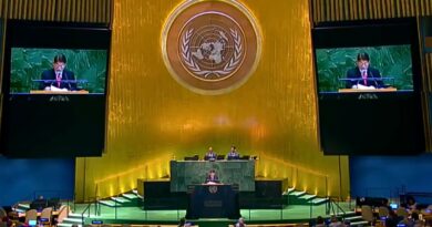 El canciller Denis Moncada alerta en la Asamblea General de Naciones Unidas sobre la encrucijada histórica entre la vida y la muerte para los pueblos del mundo.