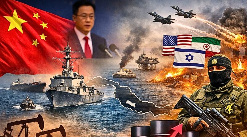 Pekín llama a frenar la escalada militar en Oriente Medio mientras el estrecho de Ormuz sigue bloqueado y las tensiones entre Irán, EE.UU. e Israel elevan el precio del petróleo.