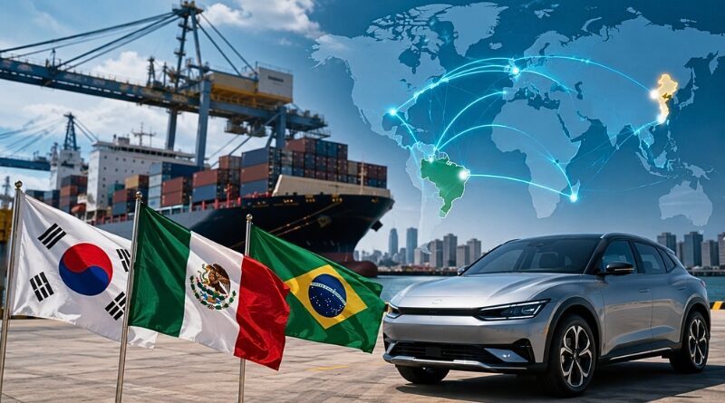 El acercamiento entre Seúl, Brasil y México acelera una nueva estrategia económica frente al proteccionismo, impulsando inversión, tecnología y cadenas de suministro.